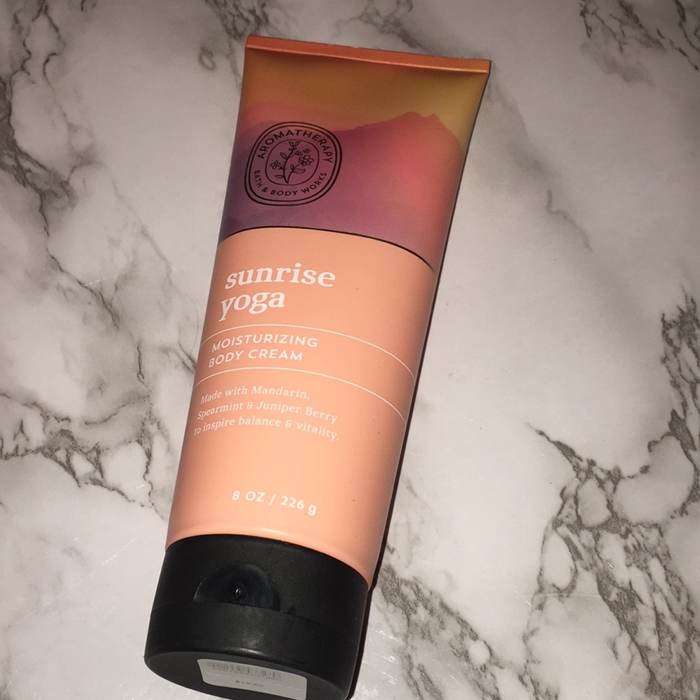 New Bath and Body Works Sunrise Yoga Body Cream